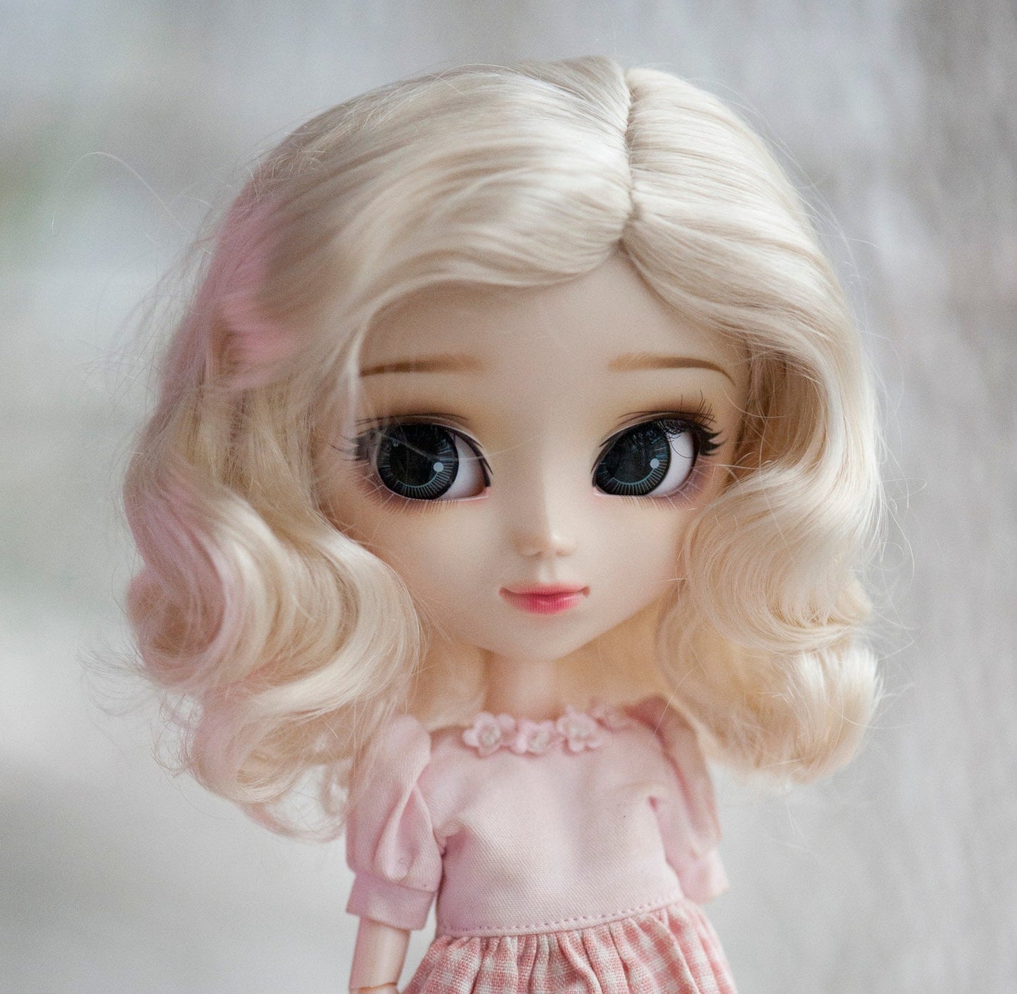 9-10“ Doll Wig 50s Fashion Monroe Style Retro Waves 3 Colors