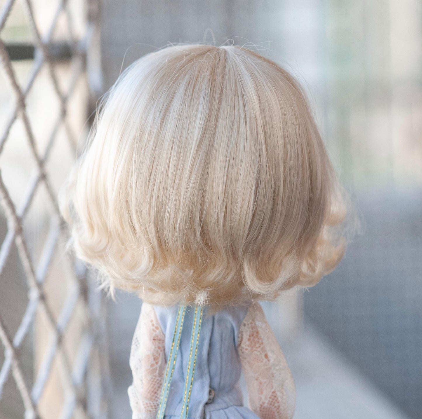 10-11" Artificial Fiber Doll Wig Short Spike with Cute Fashion Cut 4 Colors