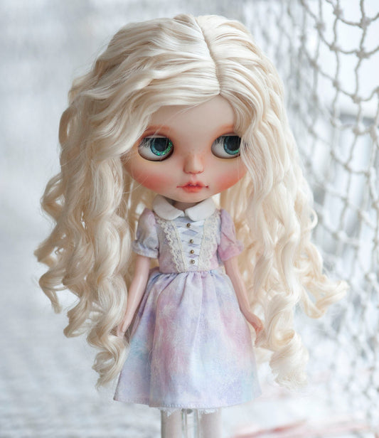 10-11" Blythe Wig Long Tight Tousled Curls