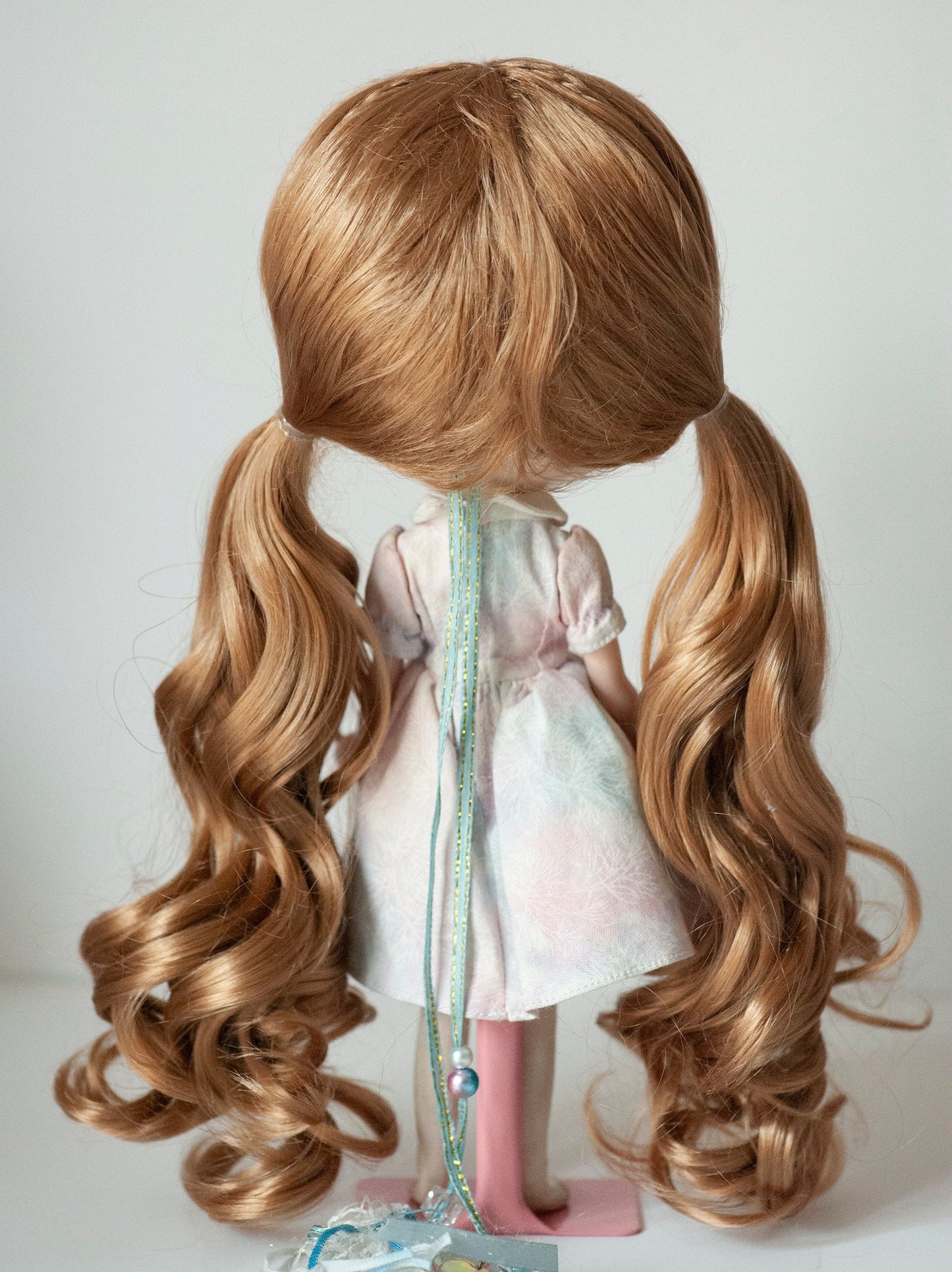 10-11" Doll Wig for Blythe Cute Double Ponytails 2 Colors