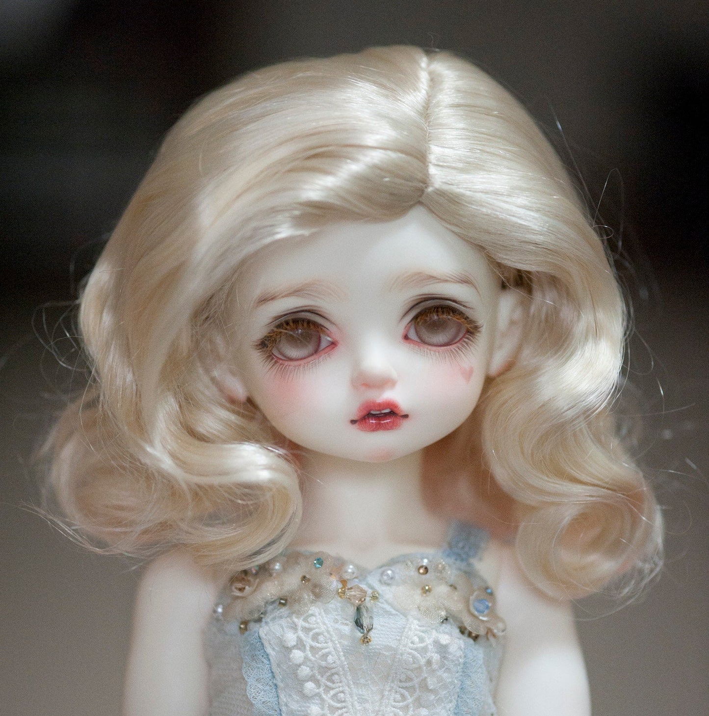 9-10“ Doll Wig 50s Fashion Monroe Style Retro Waves 3 Colors