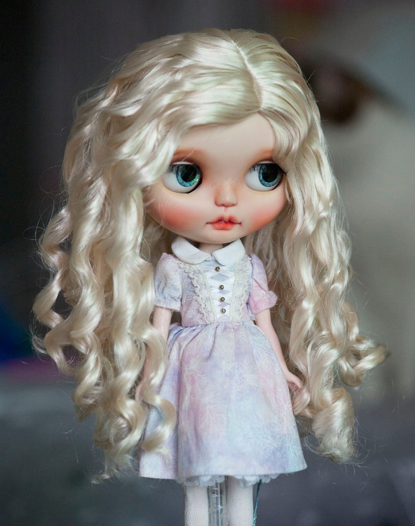 10-11" Blythe Wig Long Tight Tousled Curls