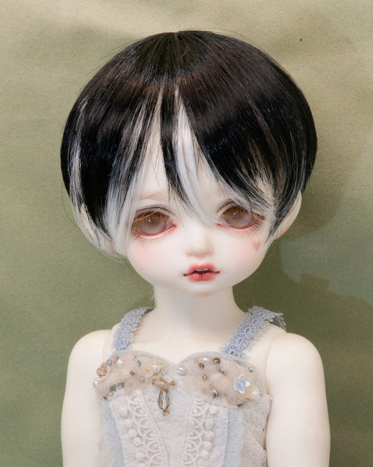Heat Resistant Fiber BJD Doll Wig Short Spike Mixed Color